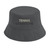 Tennis Champagne Brodé Bob un chapeau sergé coton bio OCS style unique une protection solaire UPF50 mode durable élégant éco-responsable