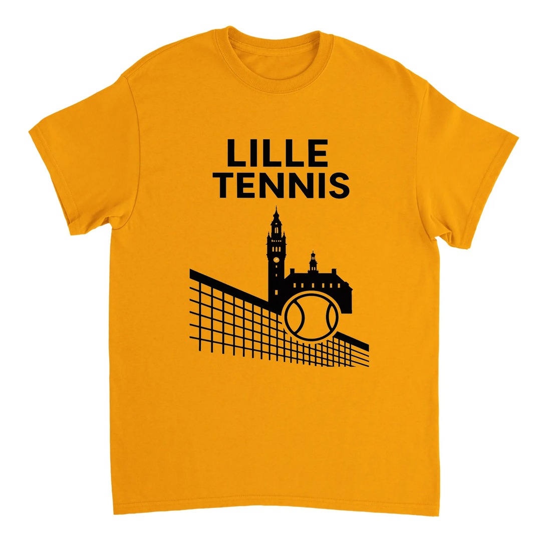Image Gold de Lille Tennis Tshirt [color:gold] [view:front]