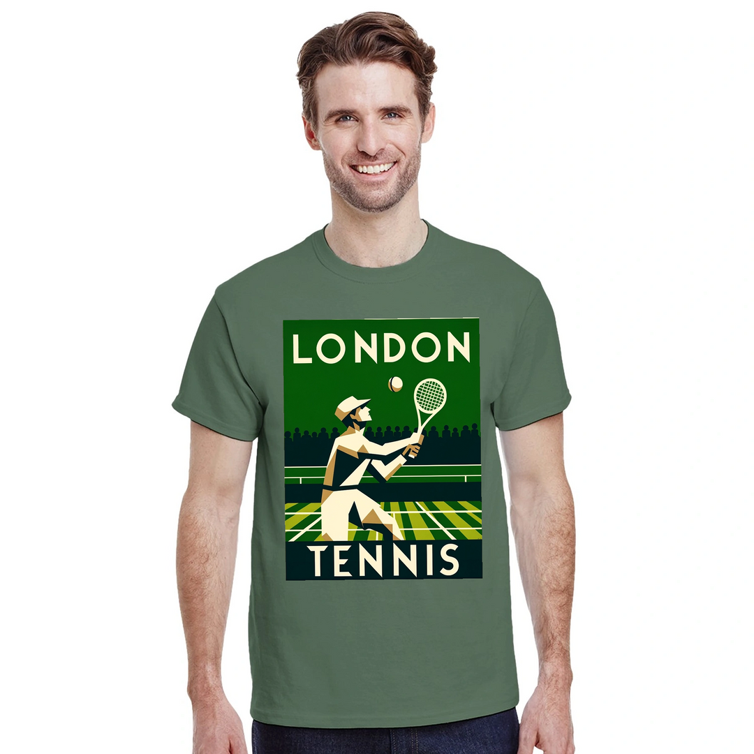 ロンドンテニスTシャツは、スポーツとファッションを融合させたスタイリッシュなアイテムです。テニスのエッセンスを捉えたユニークなデザインで、プレイヤーにもファンにもぴったり。SからXXLまでのサイズ展開。