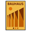 vibrant charm Bauhaus poster art striking Yellow Shadow design bold red green hues prints available space unframed options