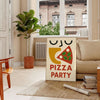 kitchen vibrant pizza party poster lively green red accents foodie haven sizes cm formats A4 A0