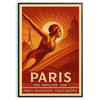 élégance espace parisienne affiche Paris teintes marron vert une décoration chic disponible format 50x70 30x40 poster