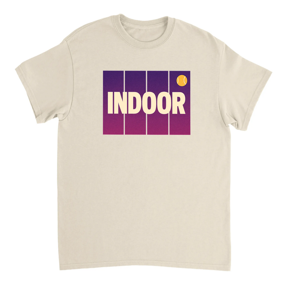 Camiseta de ténis indoor, perfeita para entusiastas do desporto, feita em algodão durável e confortável