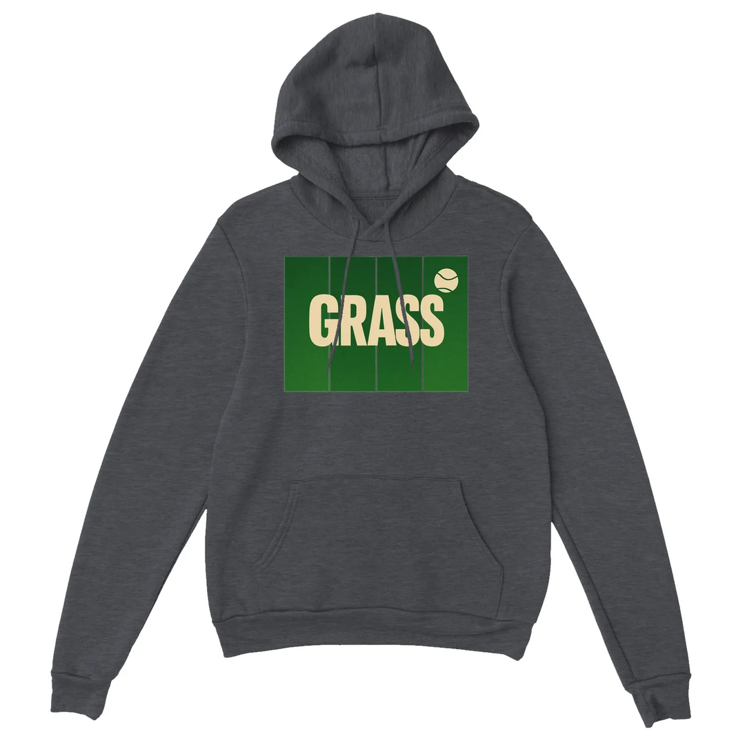Sudadera unisex Grass Tennis, cómoda y elegante, con capucha forrada, bolsillo frontal y puños acanalados, ideal para el uso