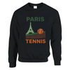 Paris Tennis Sweater un pull ample unisexe confort style doux mélange 50 % coton polyester une sensation douceur grâce à filature jet air robustes tricot ajustement ajusté parfait