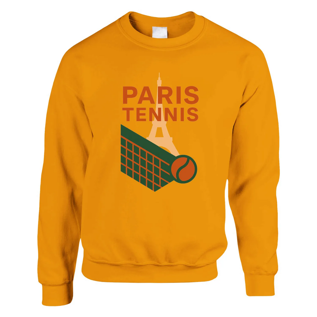 Parīzes tenisa džemperis ar mīkstu un izturīgu audumu, kas sastāv no 50% kokvilnas un 50% poliestera. Klasisks griezums un el