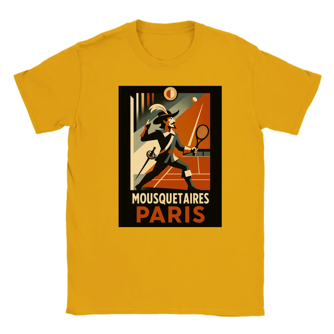 Image Gold de Mousquetaires Paris Tennis Tshirt