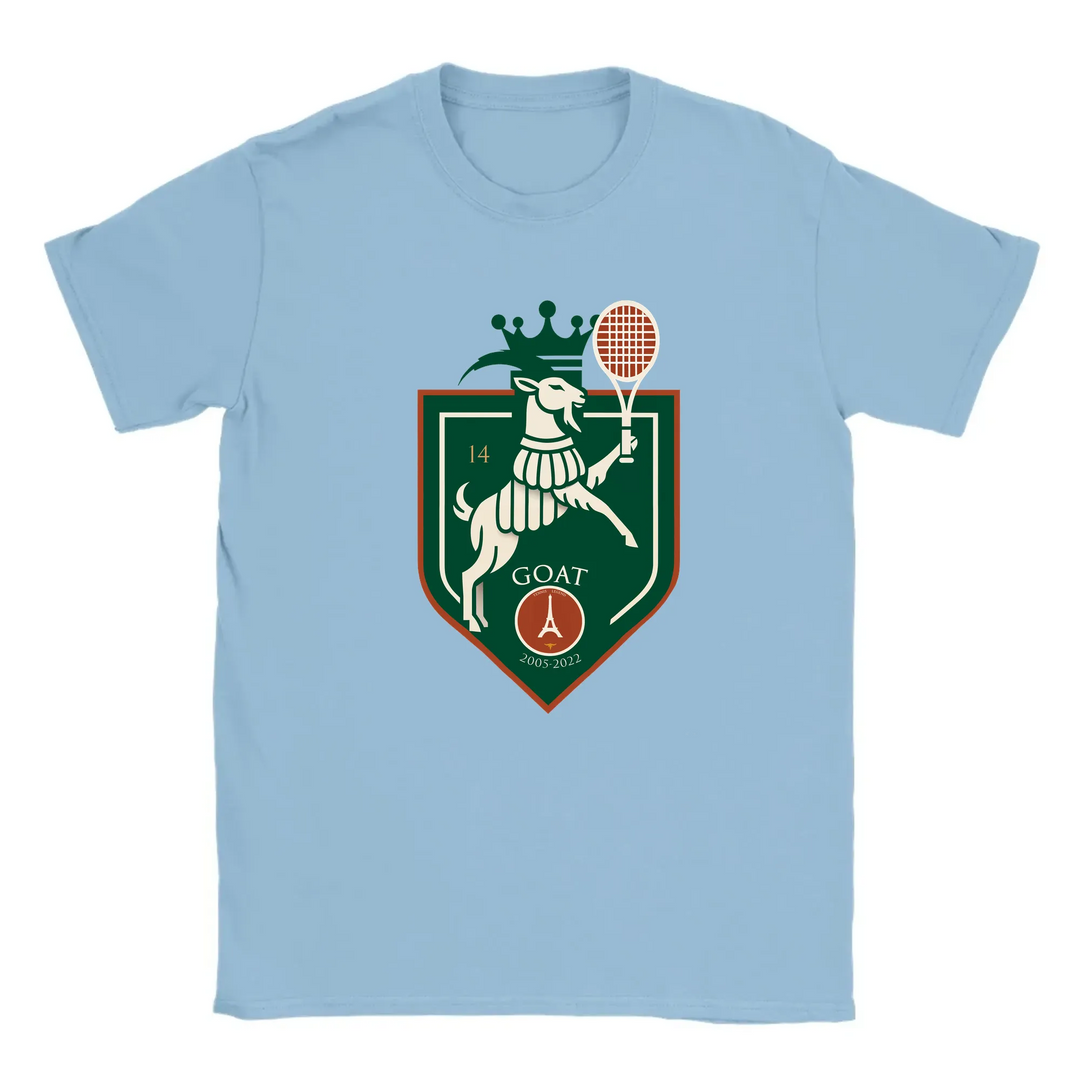 Koszulka z motywem Rafaela Nadala, idealna dla fanów tenisa. Stylowy design, doskonała na casualowe wyjścia i mecze tenisowe