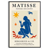 affiche élégance intemporelle Matisse reproduction Papiers 5 teintes vibrantes blanc orange essence artistique A4 cm A0