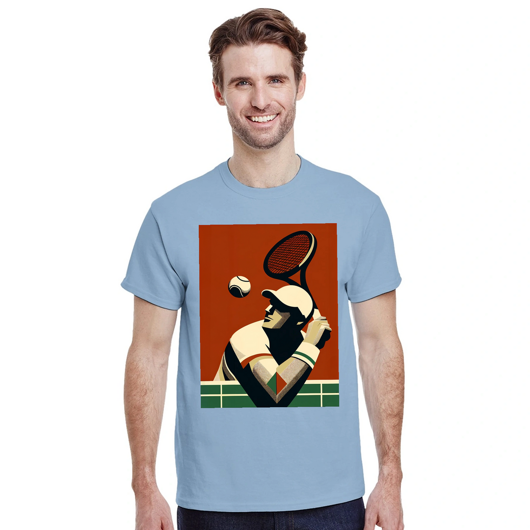 T-shirt T - shirt unique tennis passion sport un design moderne dynamique matches sorties incontournable maintenant style dure coton première qualité une tenue longue durée