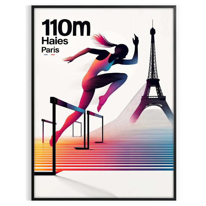 110 Mètres Haies Paris Poster