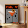 walls vibrant pornstar martini cocktail poster striking red orange palette lovers home bar enthusiasts art piece flair space unframed options