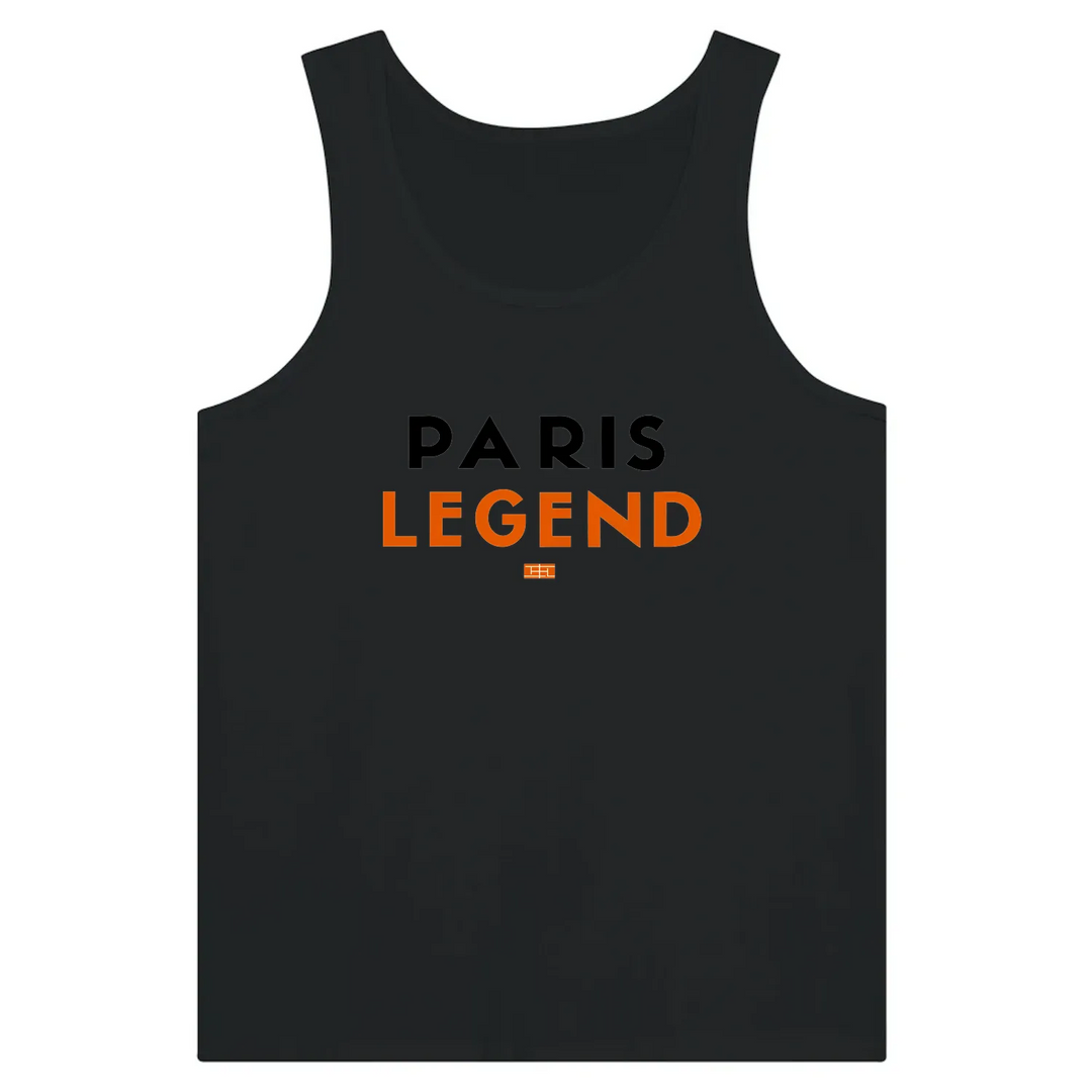 Canotta unisex Tank Tennis Paris Legend con taglio moderno e scollatura rotonda, realizzata in cotone pettinato e ritorto al
