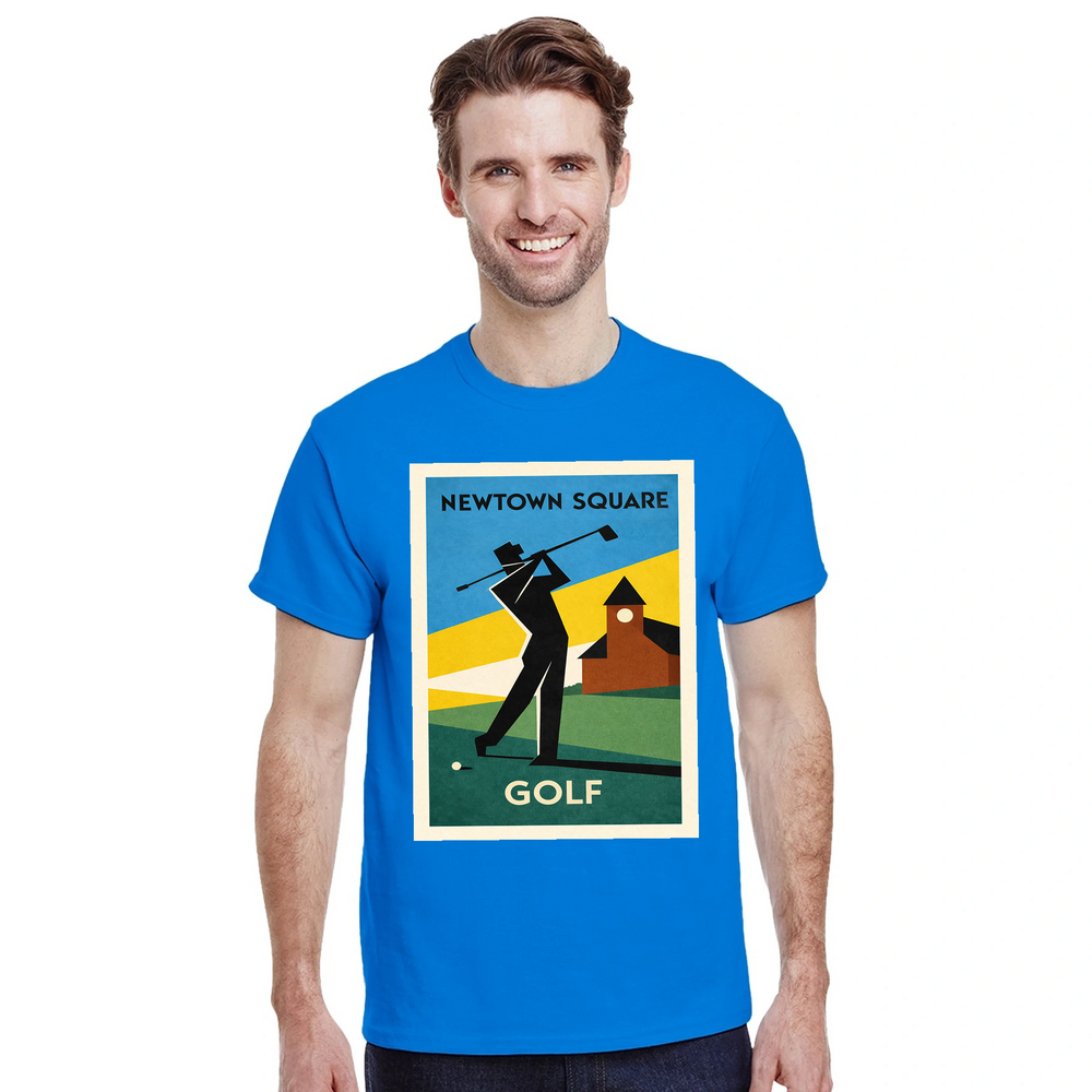 T-shirt wardrobe Newtown Square Golf T shirt perfect enthusiasts fans United States finest courses stylish design spirit tee luxury soft durable cotton comfort style today