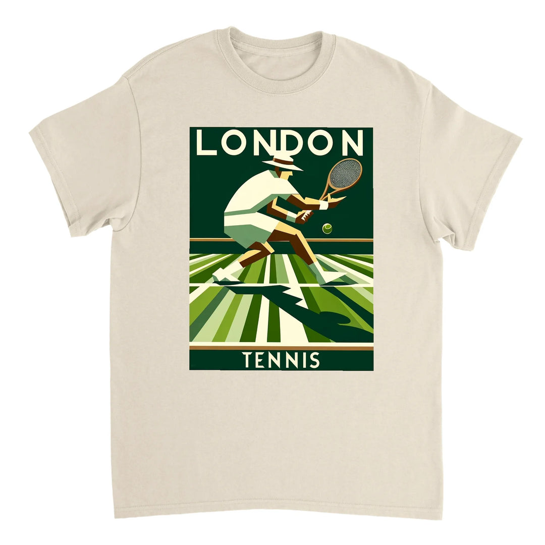 T-shirt de ténis London, combina estilo clássico de Londres com a paixão pelo ténis. Ideal para fãs e jogadores, disponível e