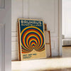 space Bauhaus Circle Poster stunning piece art bold blue red hues vintage craftsmanship wall available A4 cm A0