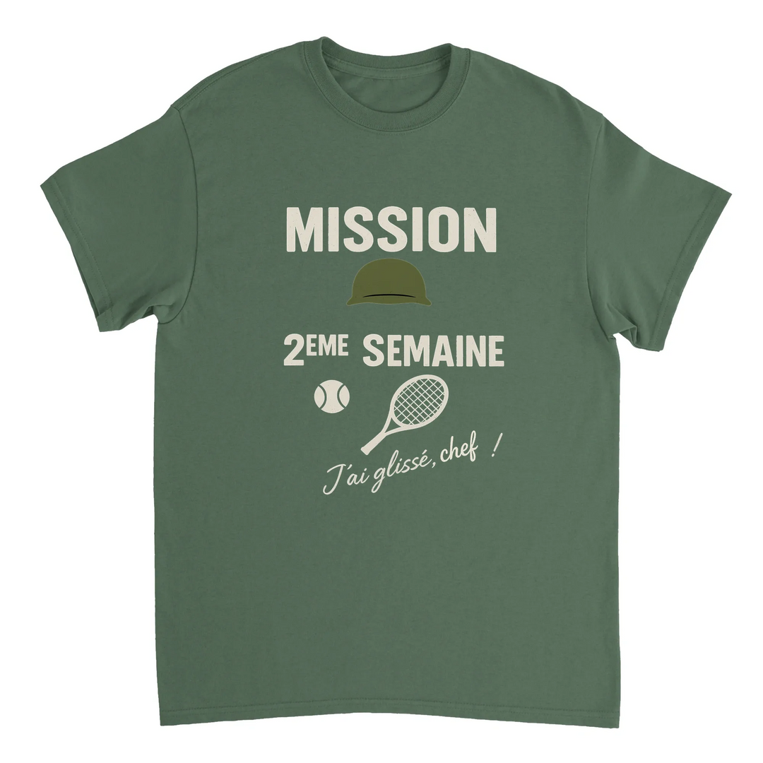 Image Military de Mission 2eme Semaine Tennis Tshirt 4 [color:military] [view:front]