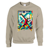 ultimate comfort Sweater Handball Paris thick unisex sweatshirt 50 % cotton polyester soft pill resistant feel double needle stitching stretchable rib spandex classic cut perfect everyday wear
