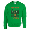 New York Tennis Sweater un sweat - shirt épais unisexe mélange doux 50 % coton polyester coupe classique une douceur inégalée grâce à la filature jet air coutures robustes look sportif élégant
