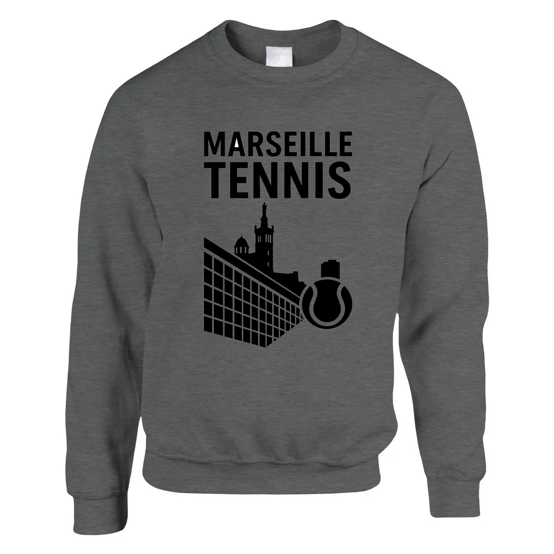 Marseille Tennis džemperis, kas izgatavots no mīksta kokvilnas un poliestera maisījuma, nodrošina komfortu un stilu ikdienā