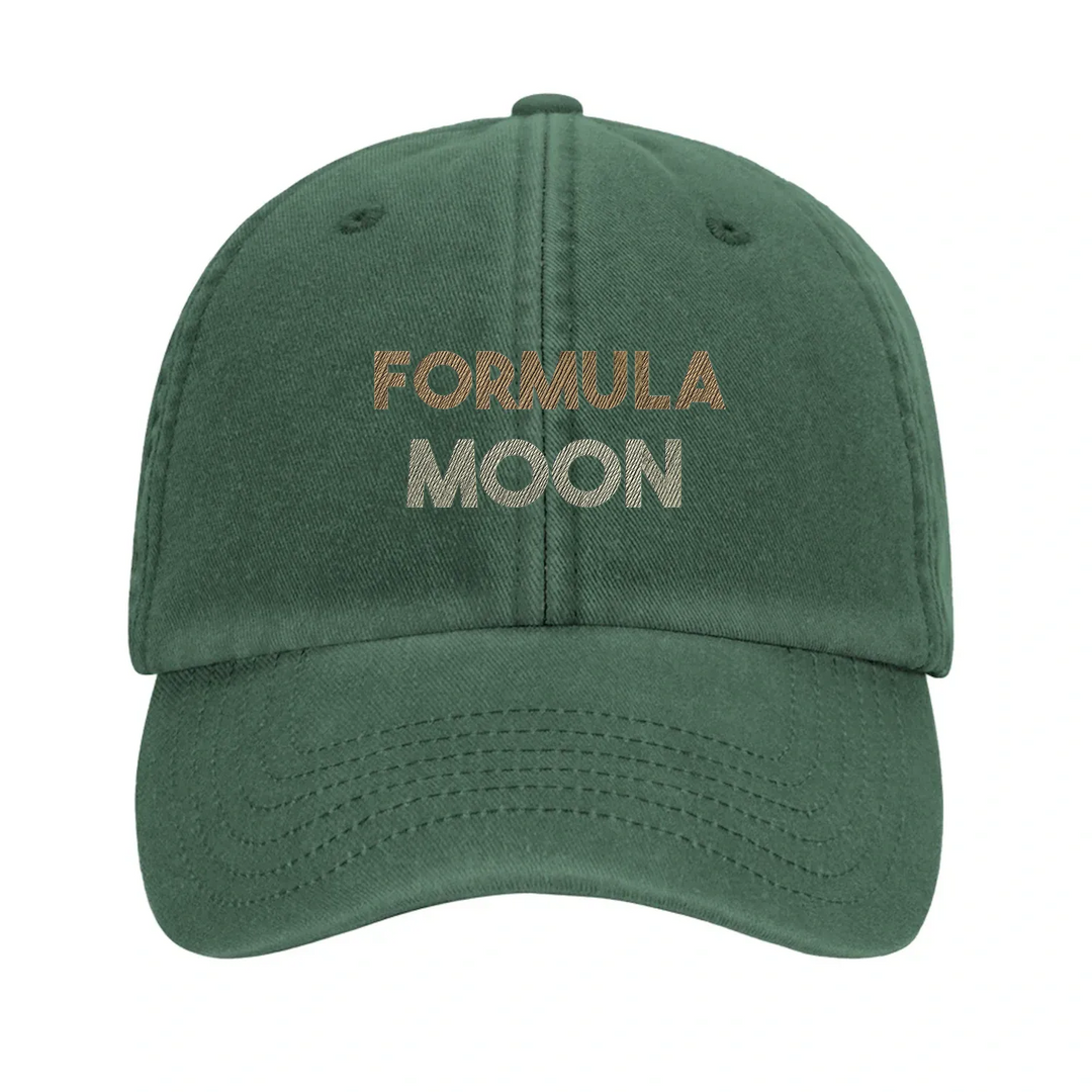 Cappellino vintage Formula 1 Moon con design ricamato, realizzato in cotone lavato al 100%, con visiera pre-curvata e chiusur