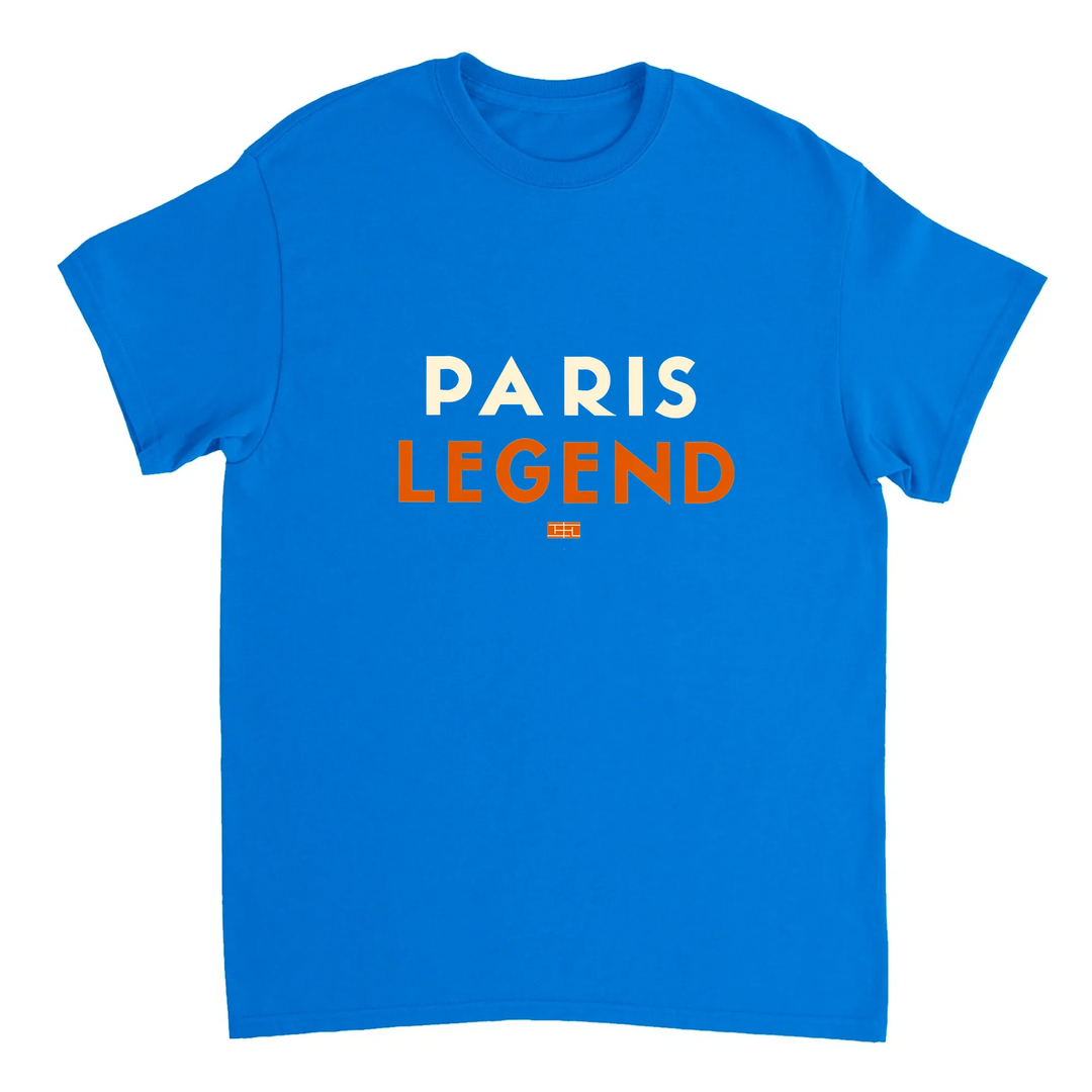 T-shirt T - shirt exclusif Tennis Paris Legend parfait passionnés style design unique esprit légendaire occasion le tailles S M L XL XXL