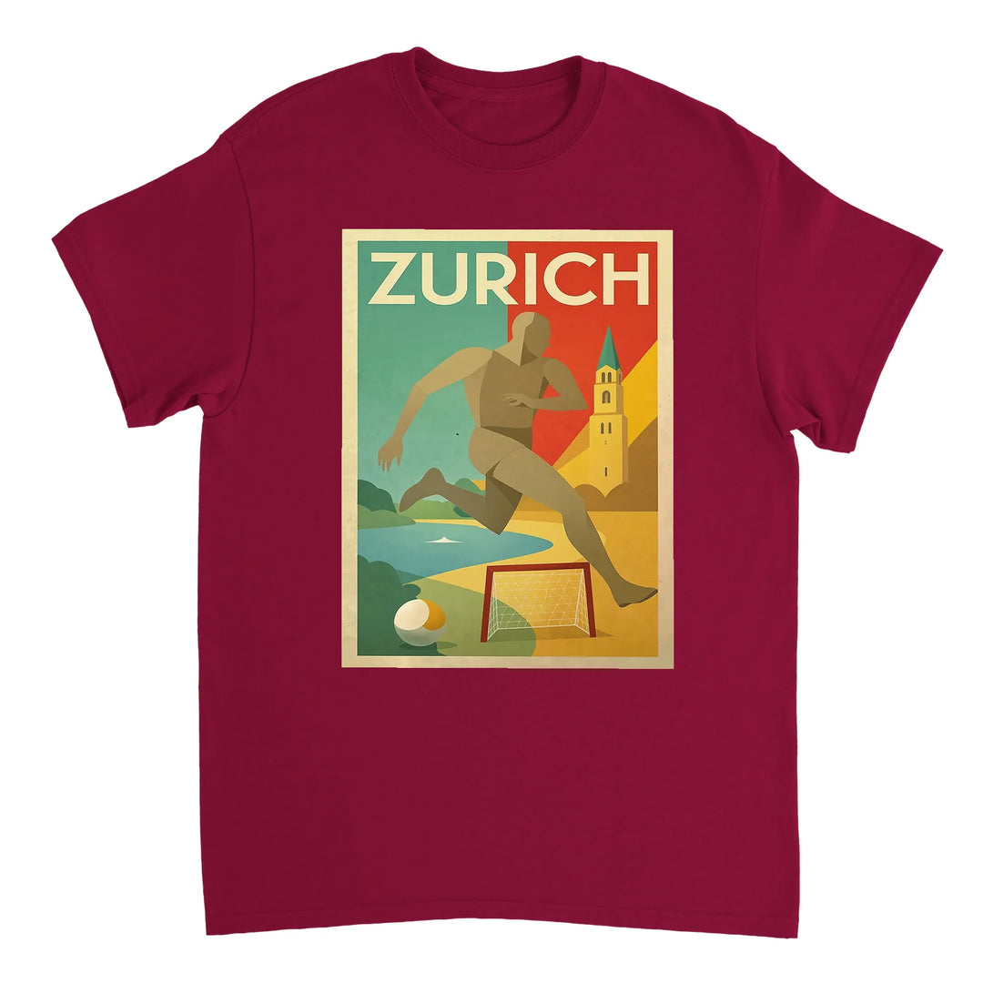 T-shirt love Zurich football stylish Switzerland T shirt avid fans casual wear tee spirit game today allegiance pride premium 100 % cotton ultimate comfort