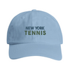 Vintage broderad New York Tennis 2-design på bomullskeps, låg profil