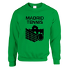 Madrides tenisa džemperis, kas nodrošina komfortu un stilu, izgatavots no 50/50 kokvilnas un poliestera, ar mīkstu un izturīg
