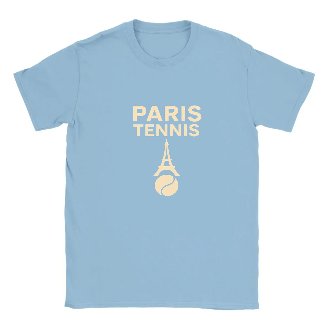 T-shirt T - shirt unique charme Paris énergie tennis valeur passion un design captivant parfait amateurs sport mode française confort supérieur grâce tissu coton doux respirant