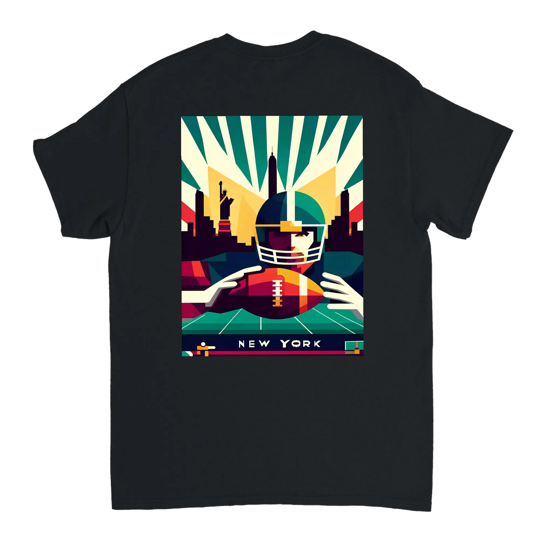 T-shirt New York Football, perfetta per i fan e per chi ama la moda, realizzata in cotone resistente e con un design audace c