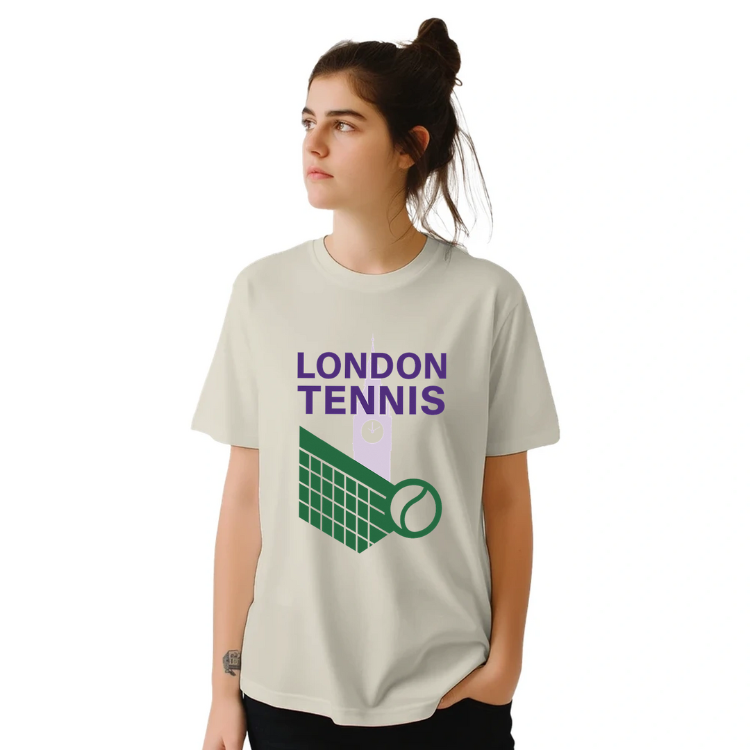 ロンドンテニスTシャツは、スポーツとファッションを愛する人々に最適なスタイリッシュなデザインです。サイズはSからXXLまで揃っています。