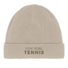 Image Sand de Beanie New York Tennis 3  - Cotton Bio, Embroidered Design