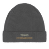 Image Grahite de Beanie Tennis Normandie  - Cotton Bio, Embroidered Design