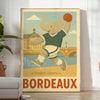 charming Bordeaux Kids Handball Elephant poster playful design gray green hues young athletes eye artwork room favorite size—50x70 unique touch decor unframed versions available