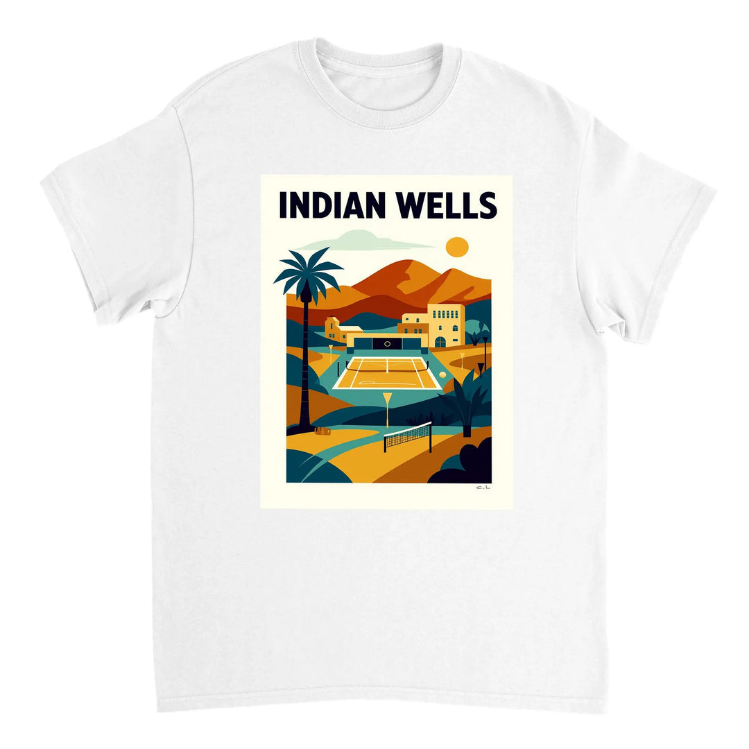 T-shirt Indian Wells t shirt perfect tennis enthusiasts unique design spirit United States Association signature event tee style comfort addition wardrobe shirts quality cotton