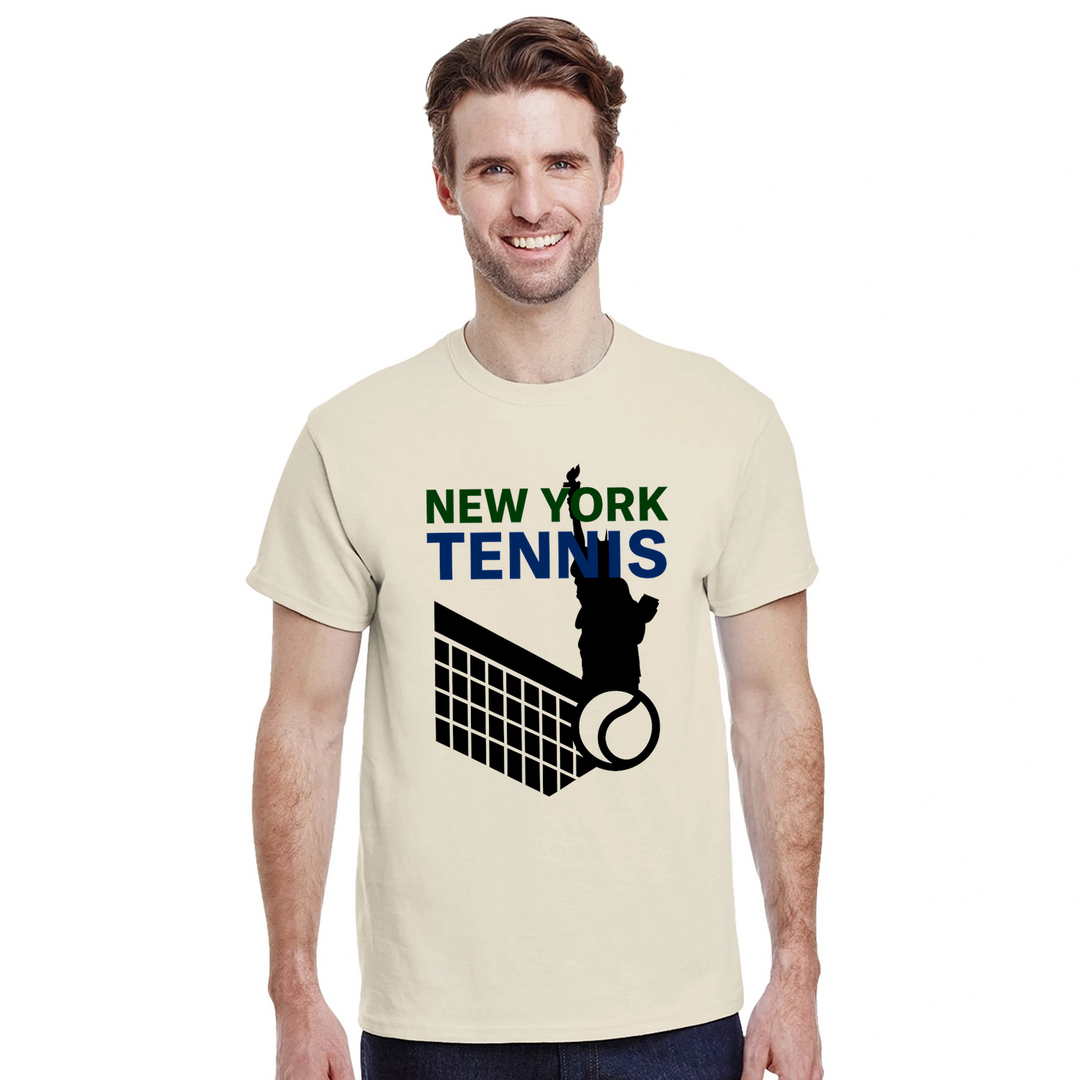 Image Natural de New York Tennis Tshirt 8 [color:natural] [view:front]