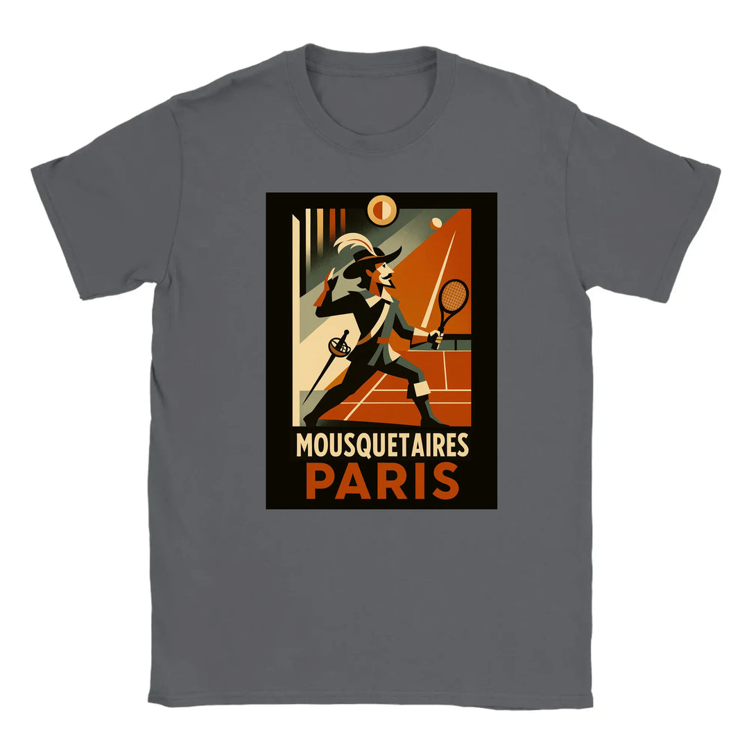 Image Dark Grey de Mousquetaires Paris Tennis Tshirt