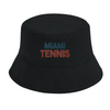 chapeau Miami Tennis Brodé un bob 100 % coton bio OCS style élégant une protection solaire UPF50 mode durabilité éco-responsable