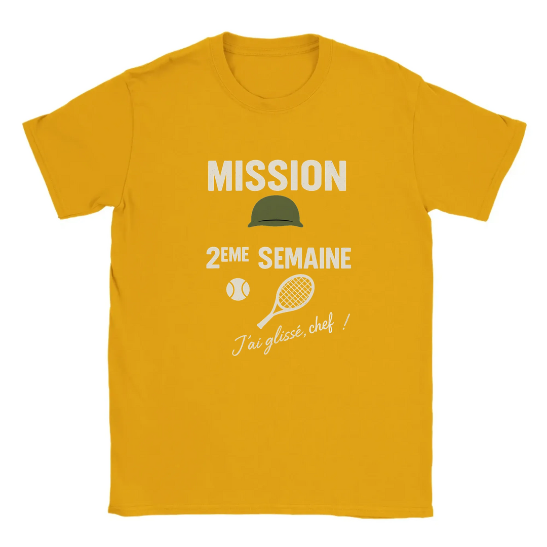 Image Gold de Mission 2eme Semaine Tennis Tshirt 4