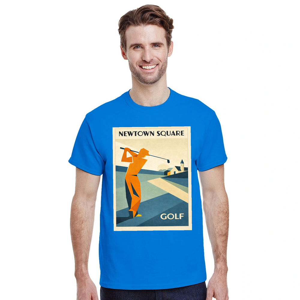 T-shirt style course Newtown Square United States golf t shirt eye tee unique design perfect passionate golfers fans yours today comfort durability premium cotton wear