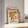 vibrant pizzeria kitchen poster lively green red hues dining space sizes cm eye piece Italian charm decor A4 A0