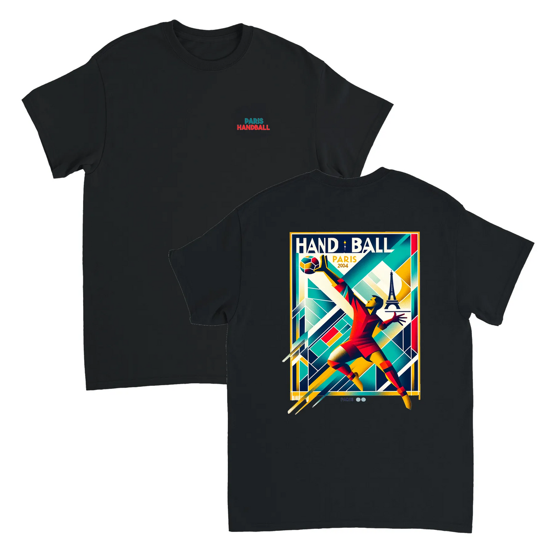 Handball Paris T-shirt med stilren design som hyllar handbollen och Paris. Finns i storlekarna S till XXL