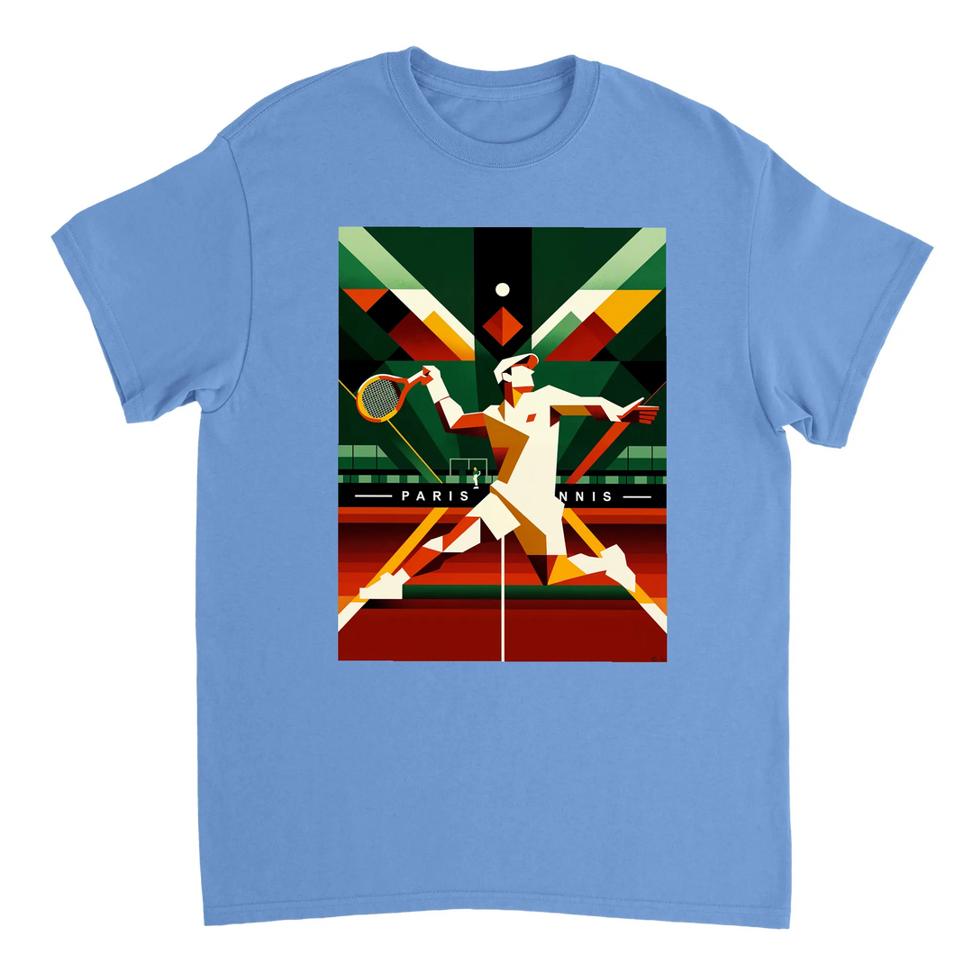 T-shirt τένις Παρισιού με κομψό σχέδιο, ιδανικό για γήπεδο και καθημερινές εμφανίσεις