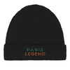 Tennis Paris Legend Embroidered Beanie 2 style eco friendliness 100 % organic cotton soft lightweight breathable unmatched comfort setting indoor outdoor blend fashion sustainability