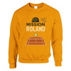 Mission Roland Tennis Sweater un pull épais doux grâce mélange 50 % coton polyester une filature jet air boulochage coutures tricot imprimé élasthanne unisexe confortable coupe classique