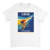 T-shirt Liège Belgium Cyclisme, ιδανικό για ποδηλάτες και καθημερινές εμφανίσεις, διαθέσιμο σε S, M, L, XL, XXL