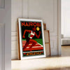 Affiche Nairobi Athletics Sport 28 une œuvre dynamique esprit couleurs gris orange vibrantes espace disponibles cm pièce unique décor disponible cadre