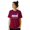 Camiseta de ténis indoor, perfeita para entusiastas do desporto, feita em algodão durável e confortável
