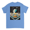 T-shirt Tennis Moon, design unico per appassionati di tennis e amanti delle stelle, realizzato in 100% cotone per il massimo